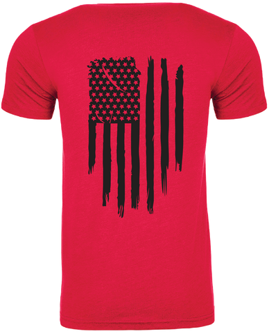 Distressed American Flag soft style t-shirt