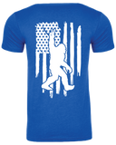 Sasquatch American Flag soft style t-shirt