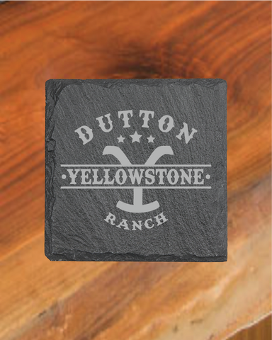 Dutton Ranch Slate Coaster