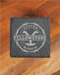 Yellowstone Barbwire Slate Coaster