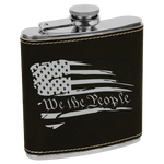We the People 6 oz Leatherette Flask