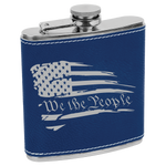 We the People 6 oz Leatherette Flask