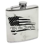 We the People 6 oz Leatherette Flask