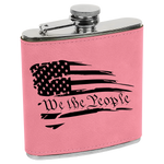 We the People 6 oz Leatherette Flask