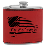 We the People 6 oz Leatherette Flask