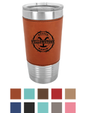 Yellowstone Leather 20oz Tumbler